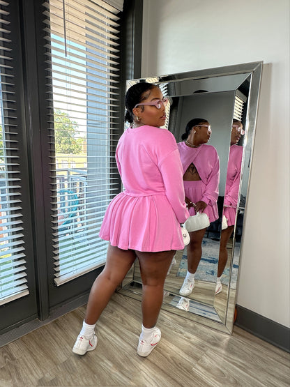 I’m Just a Girl — Skort Set (Candy Pink)